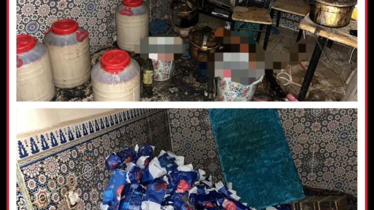 توقيف شخص بكلميم وحجز كميات كبيرة من “الماحيا” داخل معمل تقليدي للتقطير